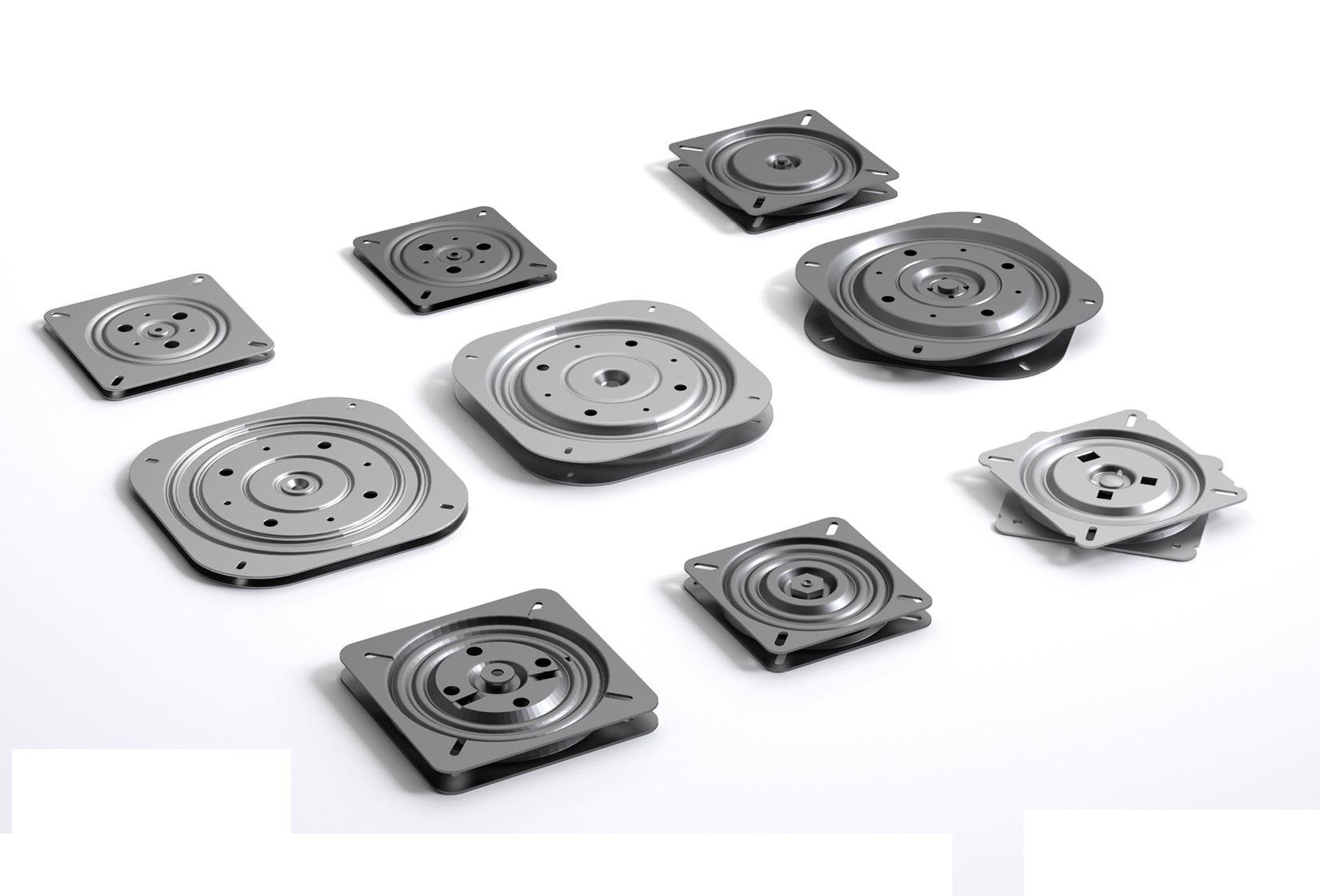 Metal Döner Tv Tabure Altlığı 260*260*12 Mm 0065