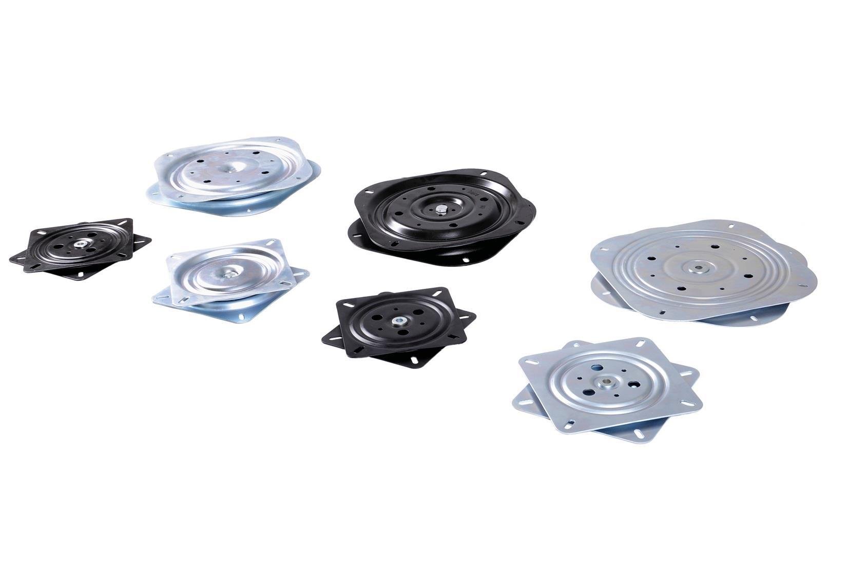 Metal Döner Tv Tabure Altlığı Rulmanlı 160*160*20 Mm 0075