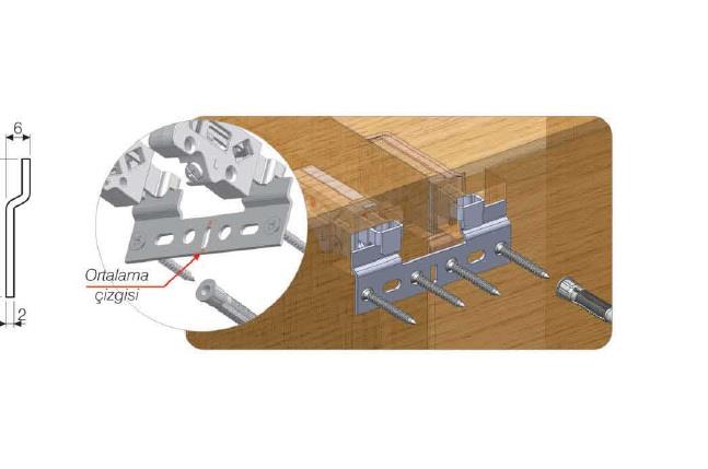 Modül Askı Elemanı Sacı - 103 Mm
