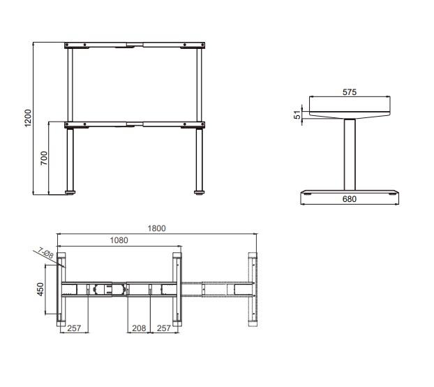 Motorlu Elektrikli Yükseklik Ayarlı Ofis Büro Tip Masa Ayağı
