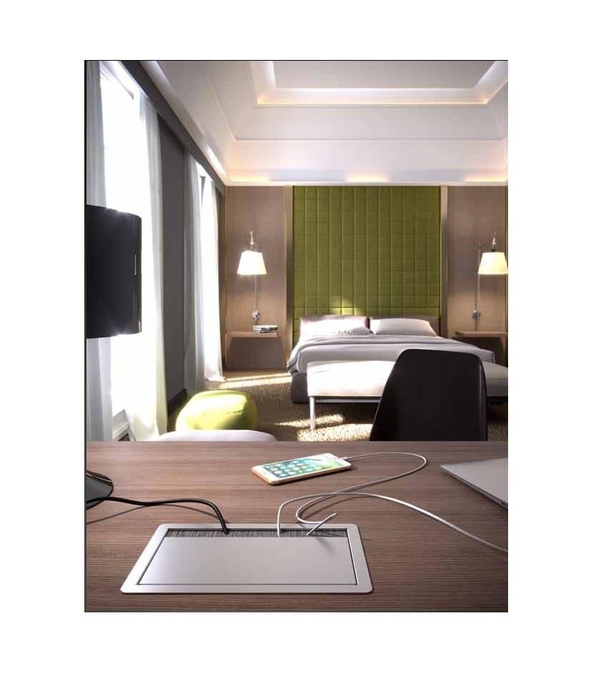 Net Basaç Fırçalı Data Priz Seti