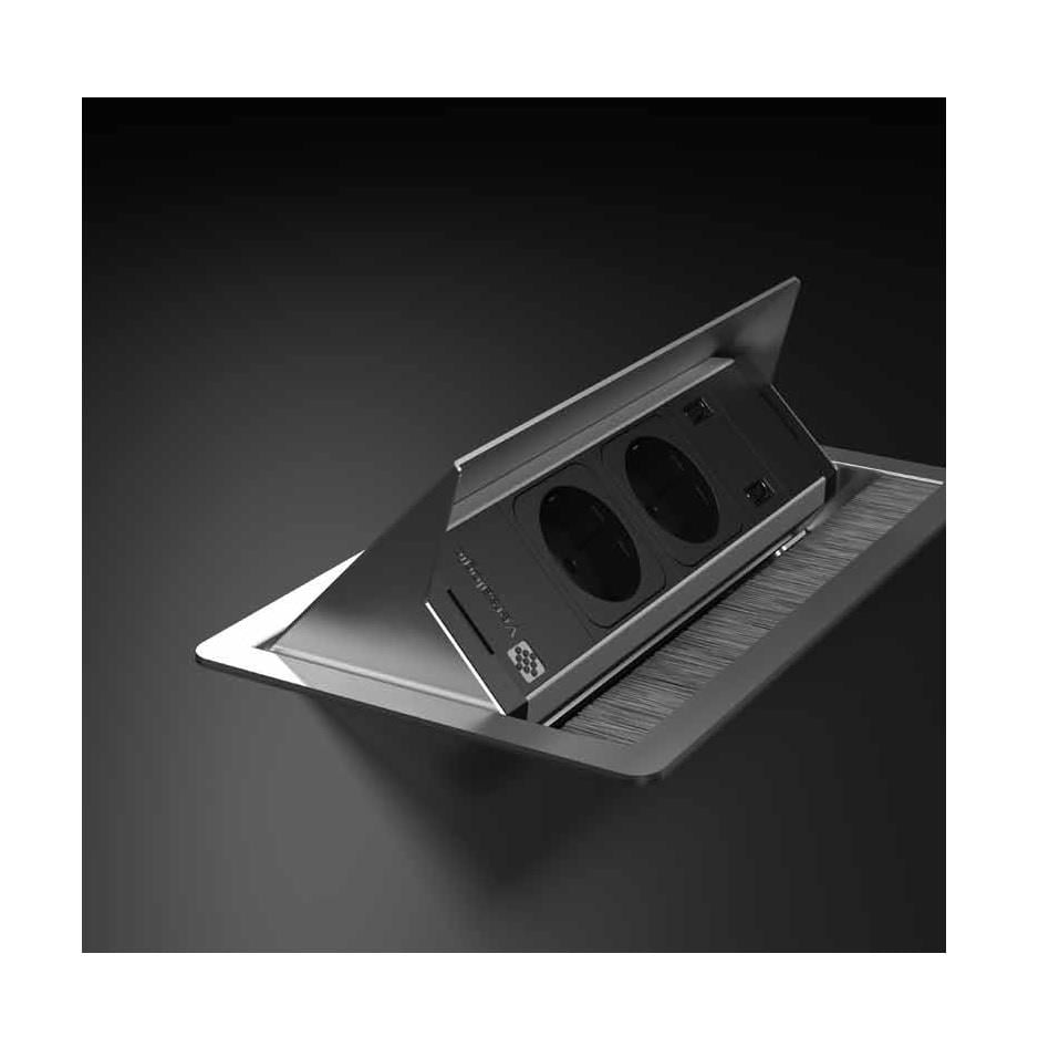 Net Basaç Fırçalı Data Priz Seti