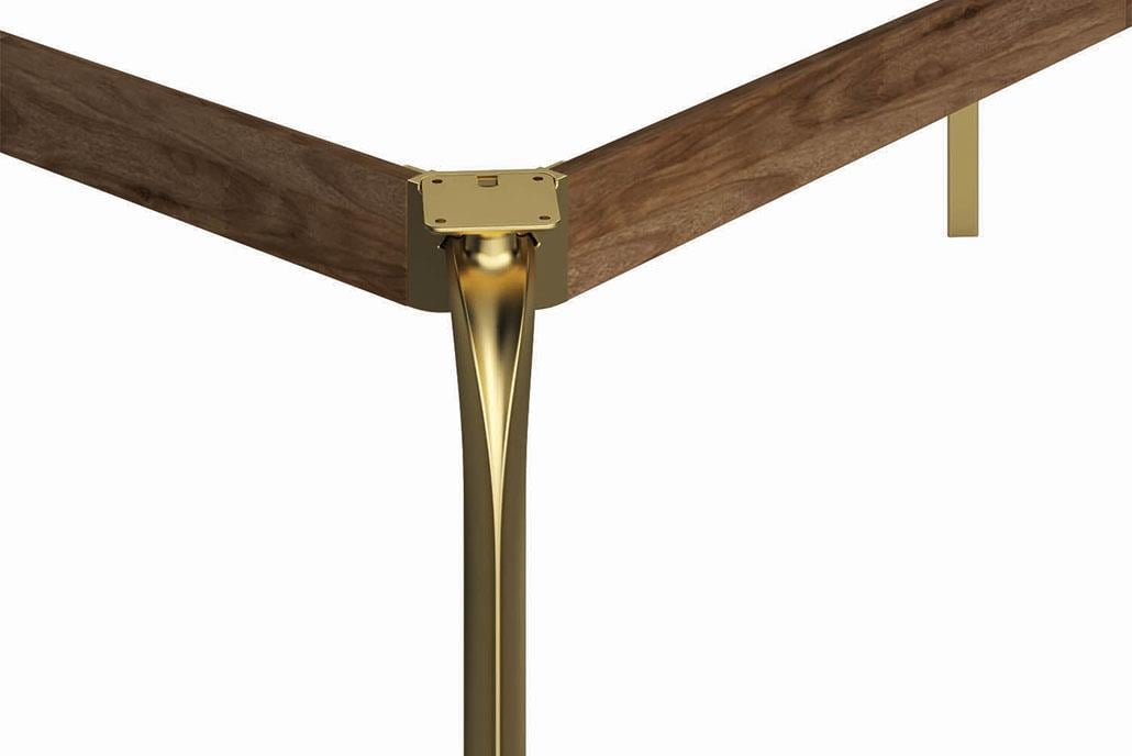 Nice Parlak Altın Dekoratif Mobilya Ve Koltuk Ayağı 21 Cm