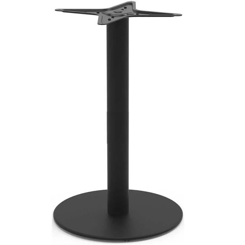 Ortadan Tablalı Masa Ayağı Yuvarlak Mat Siyah 76-480 Mm