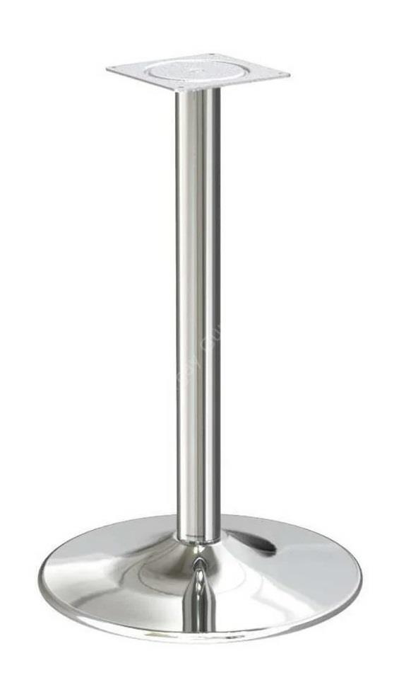Ortadan Tablalı Paslanmaz Lüks Masa Ayağı Yuvarlak 460-710 Mm