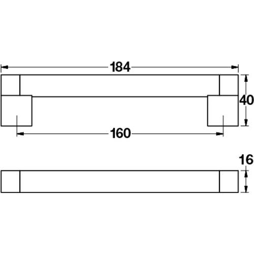 Paslanmaz Çelik İnox Çubuk Kulp 160 Mm
