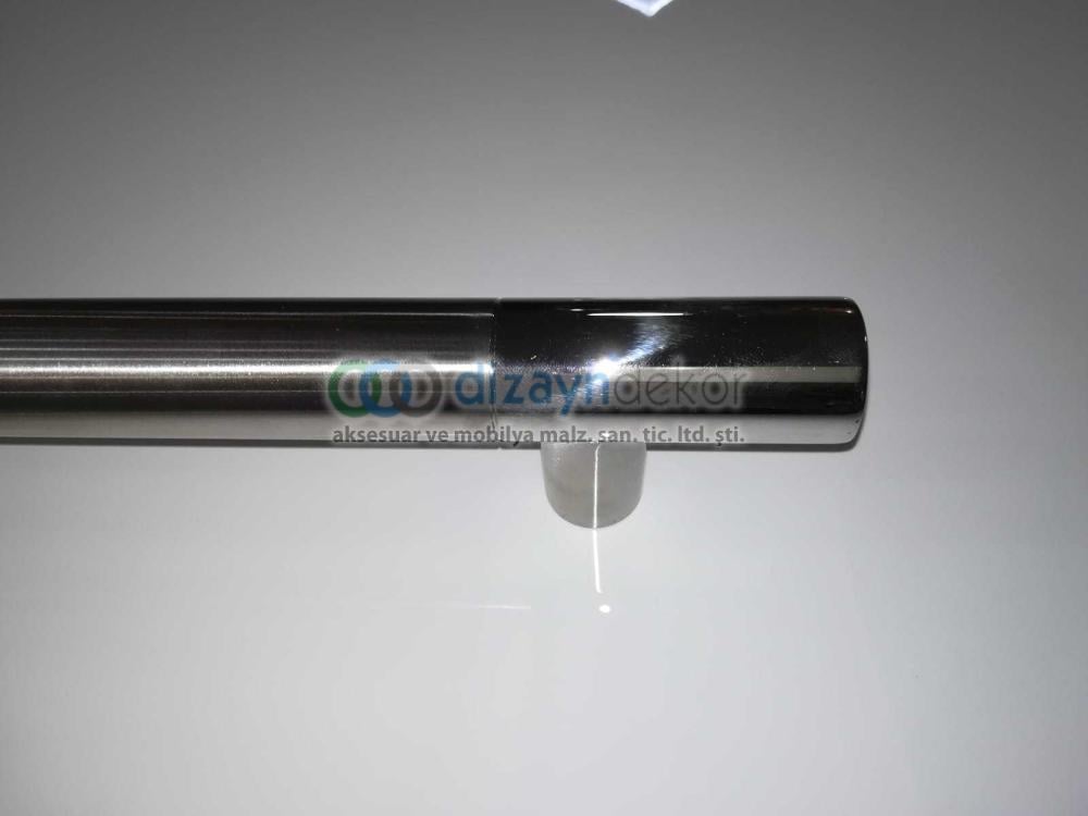 Paslanmaz Çelik Sürgü Ve Çekme Kapı Kolu Krom Saten 1