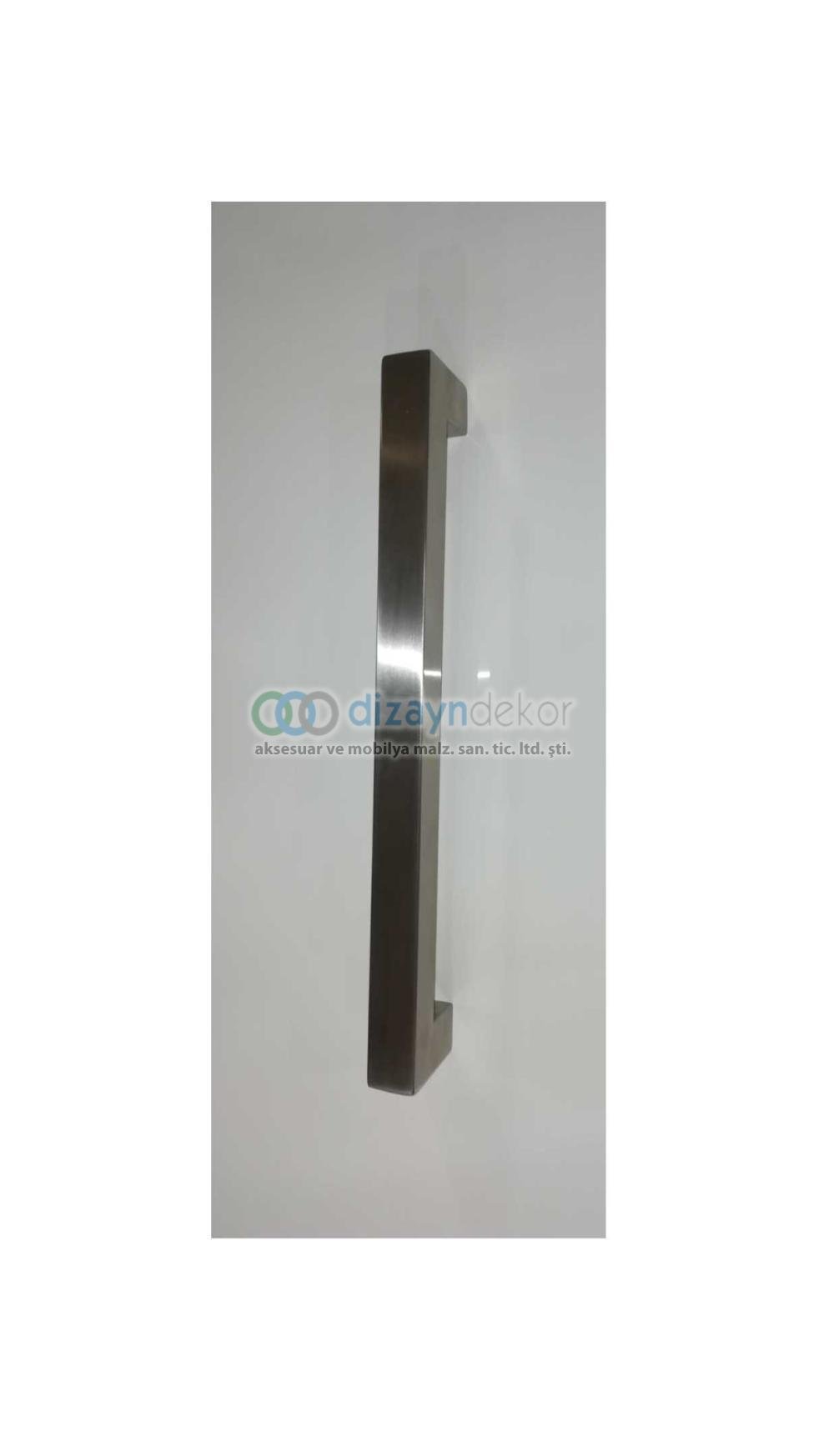 Paslanmaz Çelik Sürgü Ve Çekme Kapı Kolu 30x30 Mm. Profil