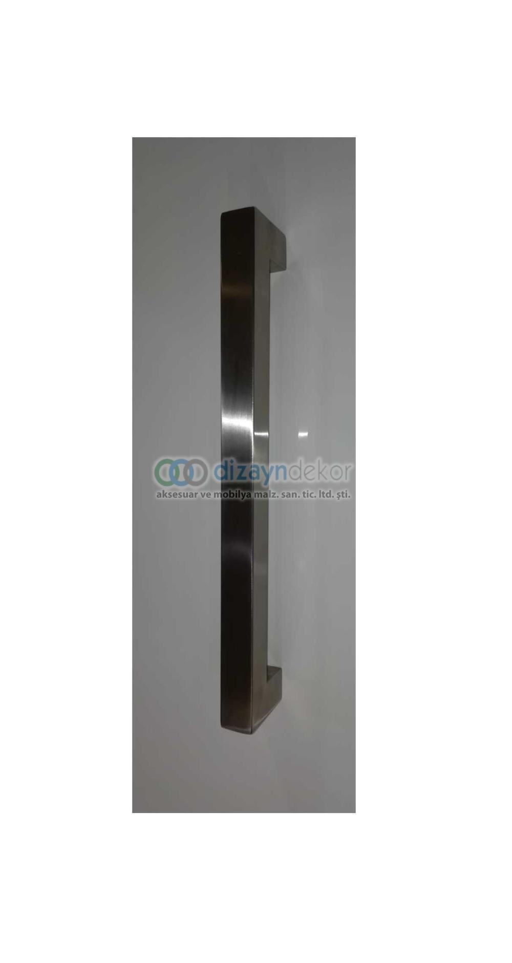 Paslanmaz Çelik Sürgü Ve Çekme Kapı Kolu 30x30 Mm. Profil