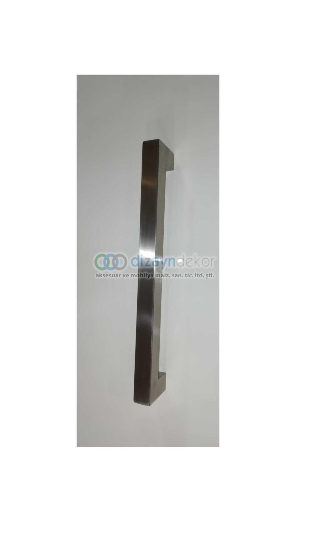 Paslanmaz Çelik Sürgü Ve Çekme Kapı Kolu 30x30 Mm. Profil