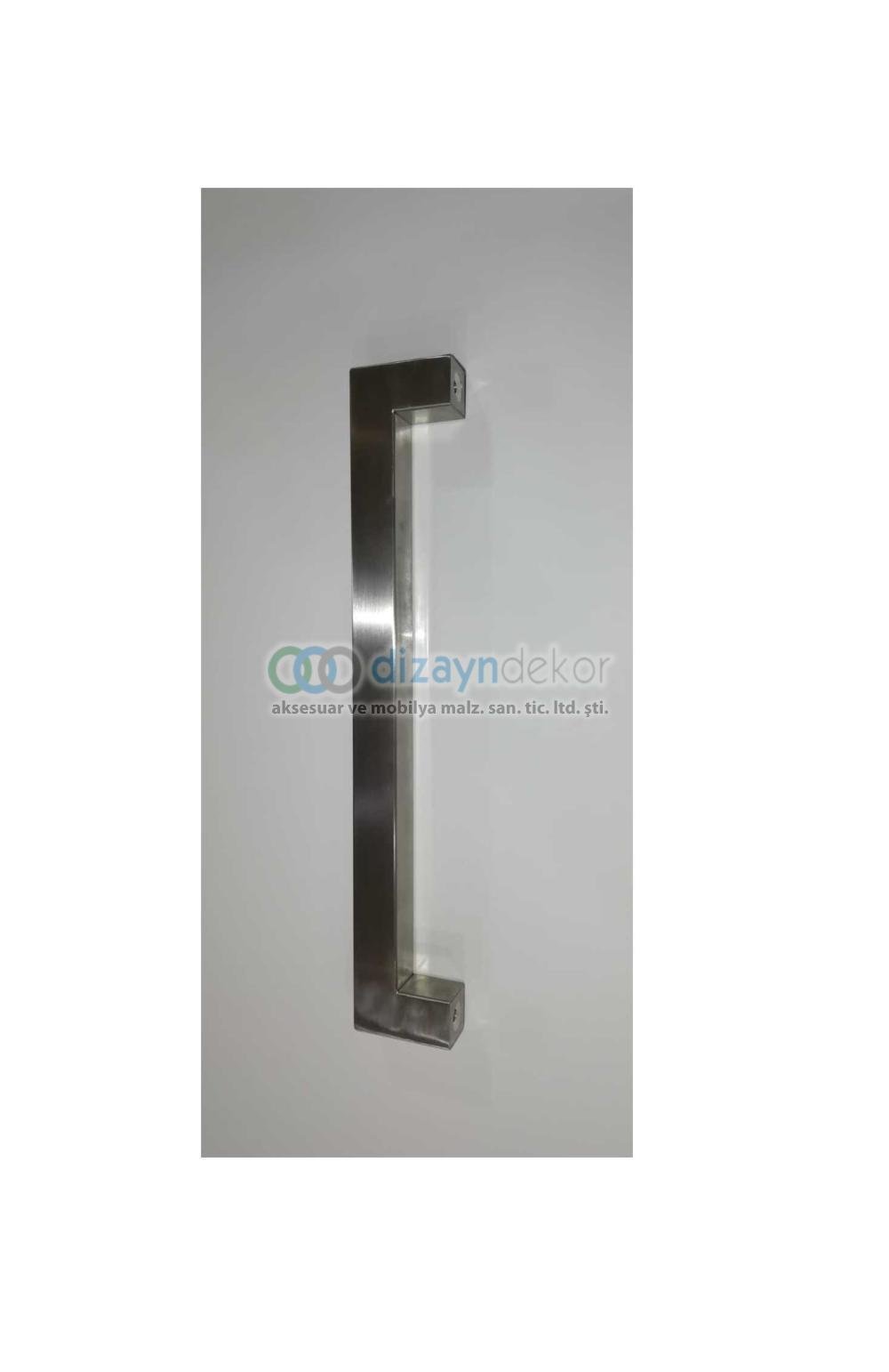 Paslanmaz Çelik Sürgü Ve Çekme Kapı Kolu 30x30 Mm. Profil