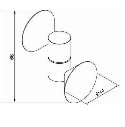 Paslanmaz Uv Lift-off Cam Menteşesi 44 Mm