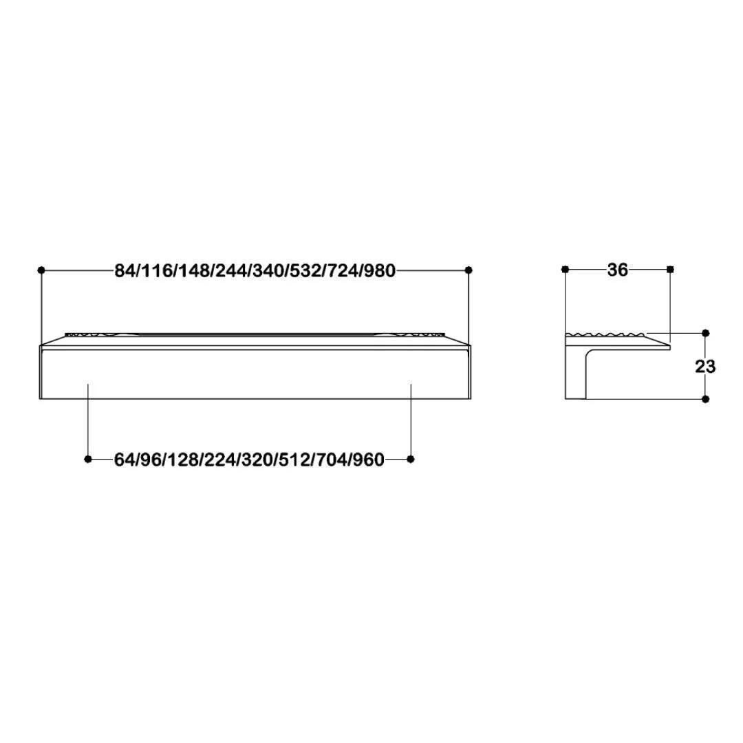 Pera L Tipi Oval Parlak Altın Kulp 96 mm. 209064