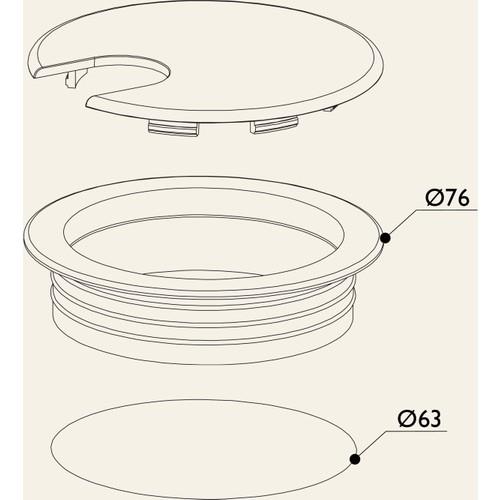 Plastik Kablo Kanal Kapağı 