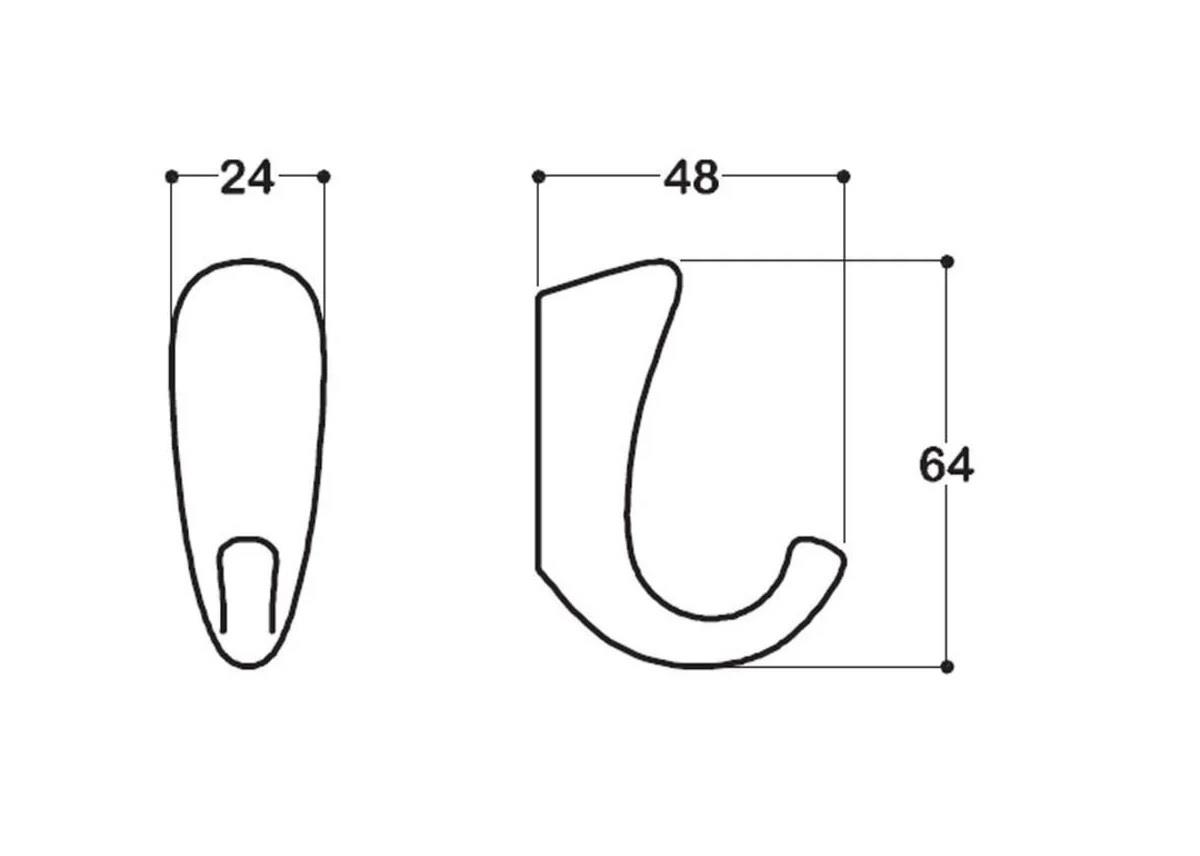 Portmanto Askı Mini Tekli Saten-İnoks 202085