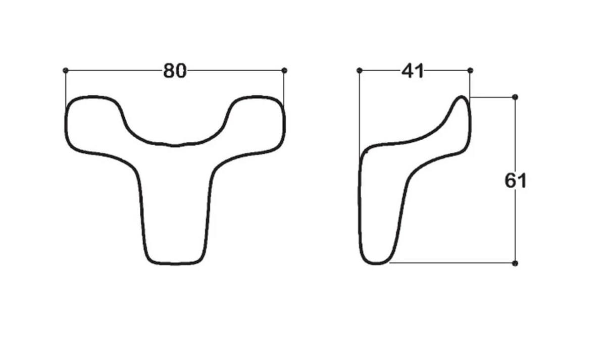 Portmanto Askısı Essa İkili krom 202005