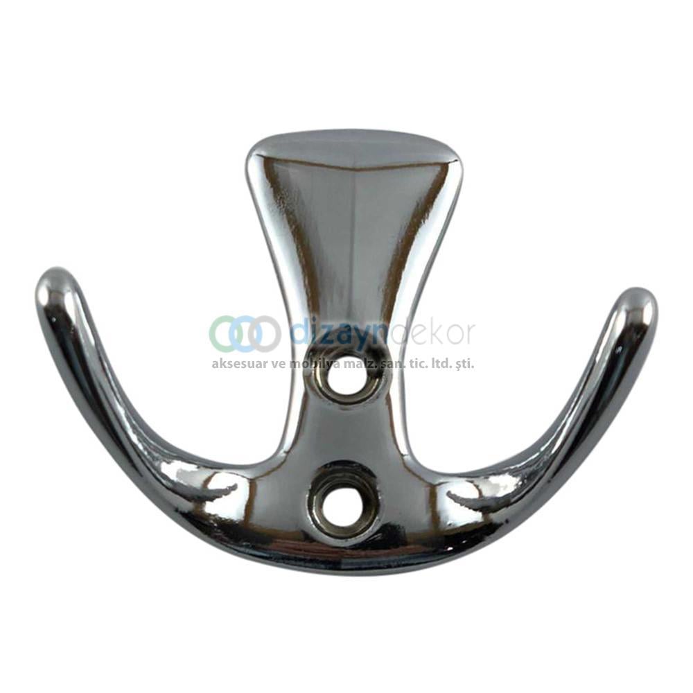 Portmanto Askısı Koç Kanca İkili Krom, Mat Siyah