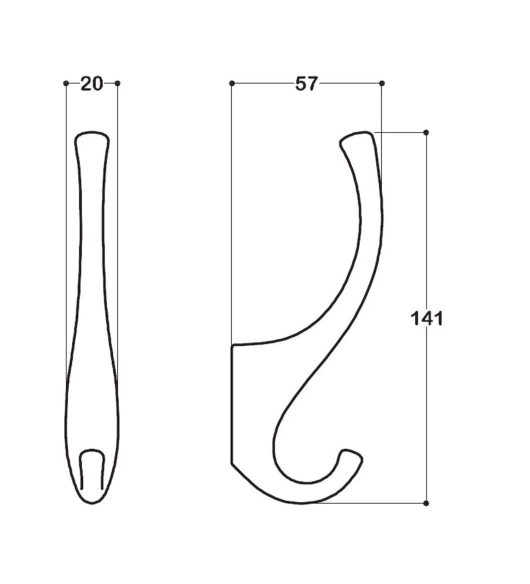 Portmanto Askısı Macel İkili Mat Altın 202080