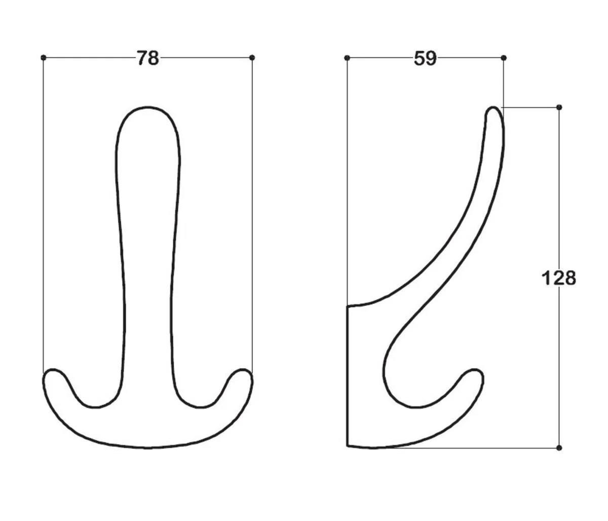 Portmanto Askısı Meda Üçlü Krom 202045