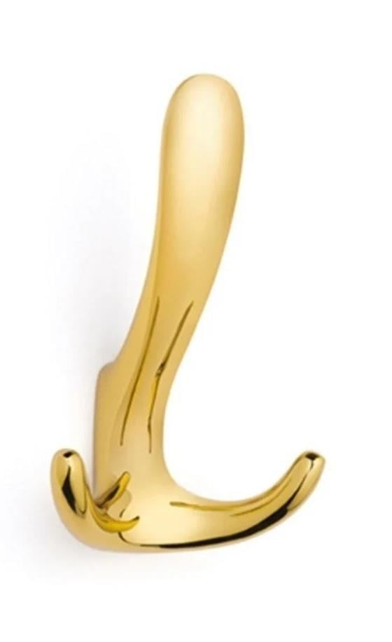 Portmanto Askısı Meda Üçlü Parlak Altın 202045