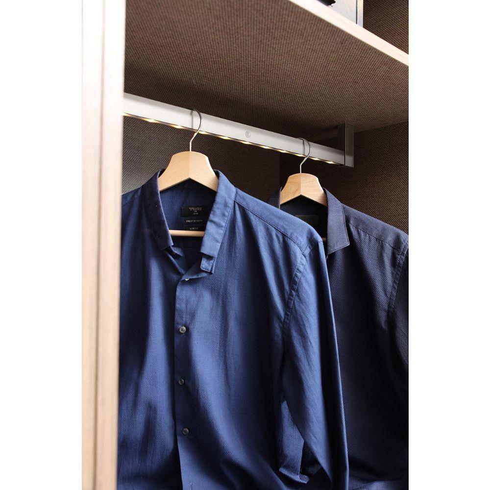 Premium Dikdörtgen Işıklı Askı Borusu Profili Antrasit 