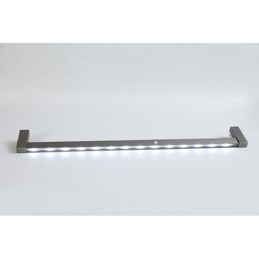 Premium Dikdörtgen Işıklı Askı Borusu Profili Antrasit 