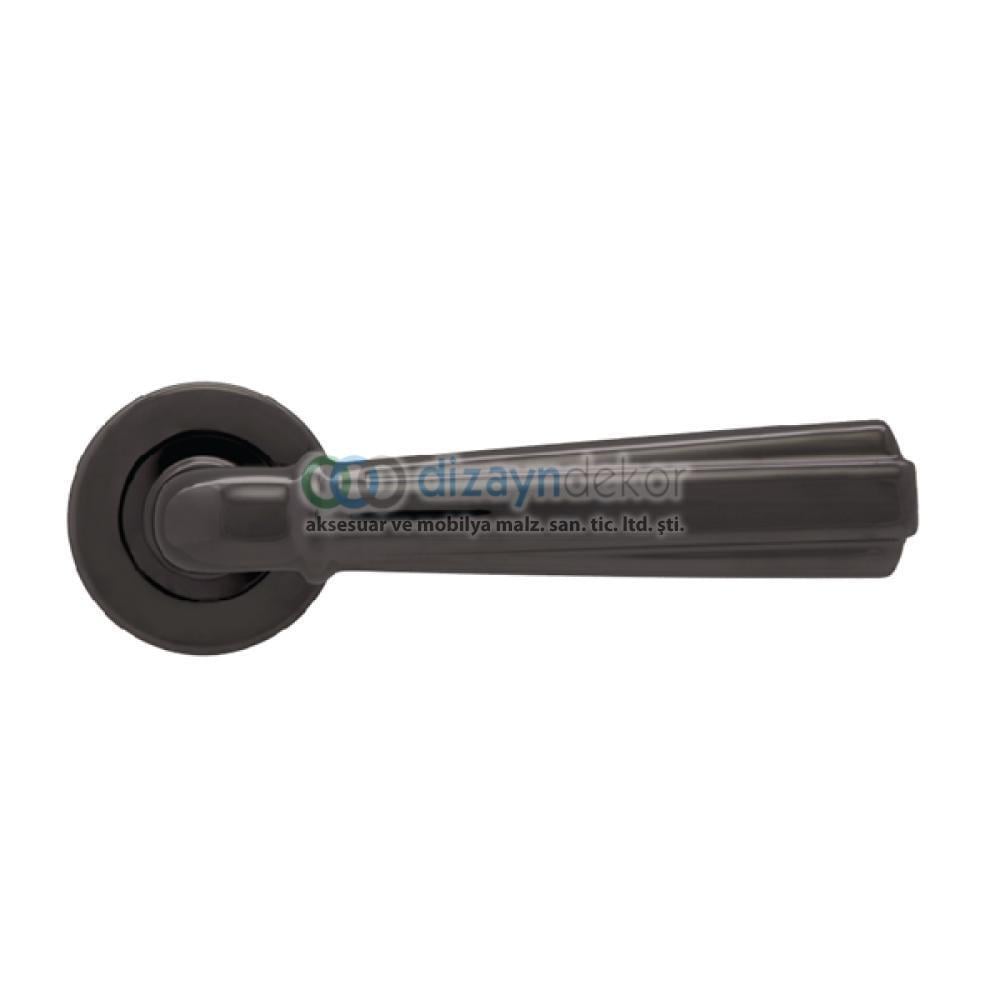 Rozetli Kapı Kolu Pasl. Pvd Füme Barelli Tip