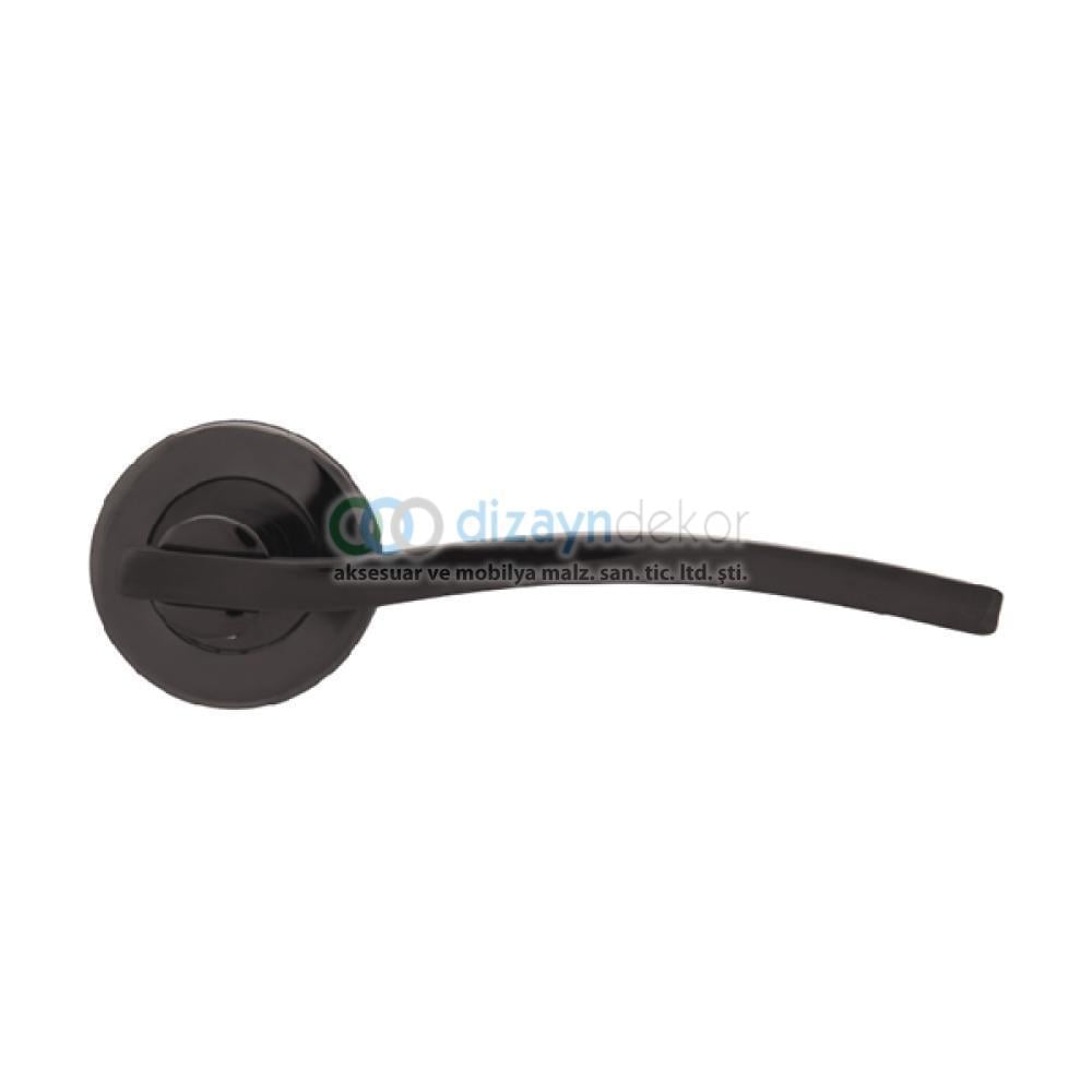 Rozetli Kapı Kolu Pasl. Pvd Mat Füme Oda Tipi