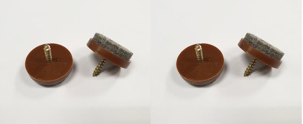 Sandalye Koltuk Keçesi Vidalı 20 Mm. - 24 Adet