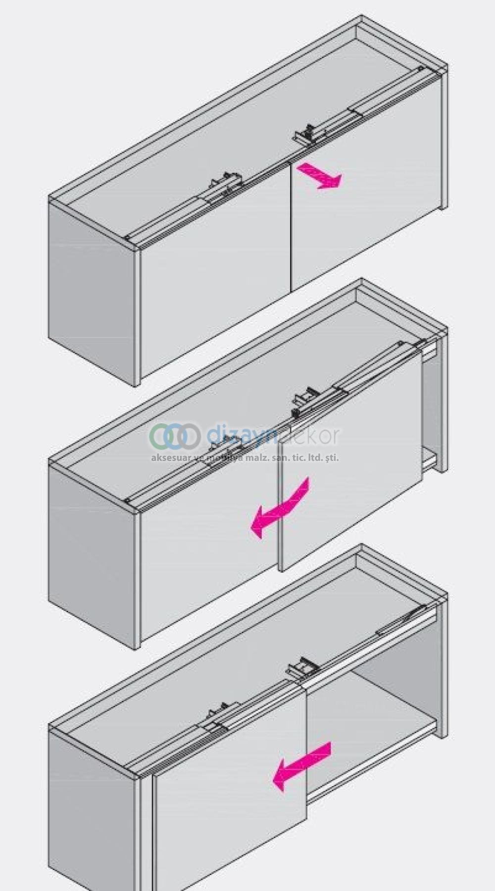 Şifonyer Konsol Wolksvagen Sürgü 2400 Mm