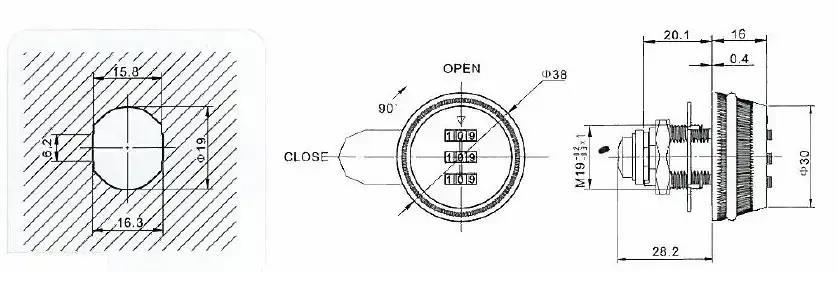 Şifreli Dolap Kapak Kiliti