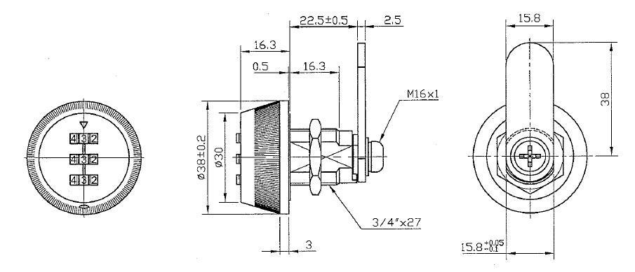 Şifreli Kapak Kilidi 18 Mm Uyumlu