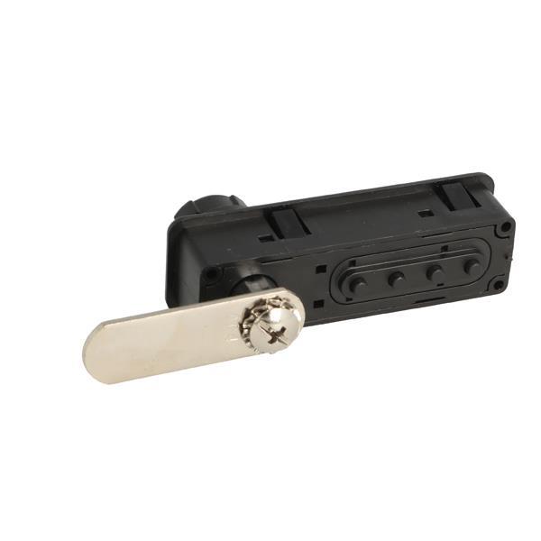 Şifreli Mandallı Dolap Kapak Kiliti Yatay Siyah Ekonomik - Sol