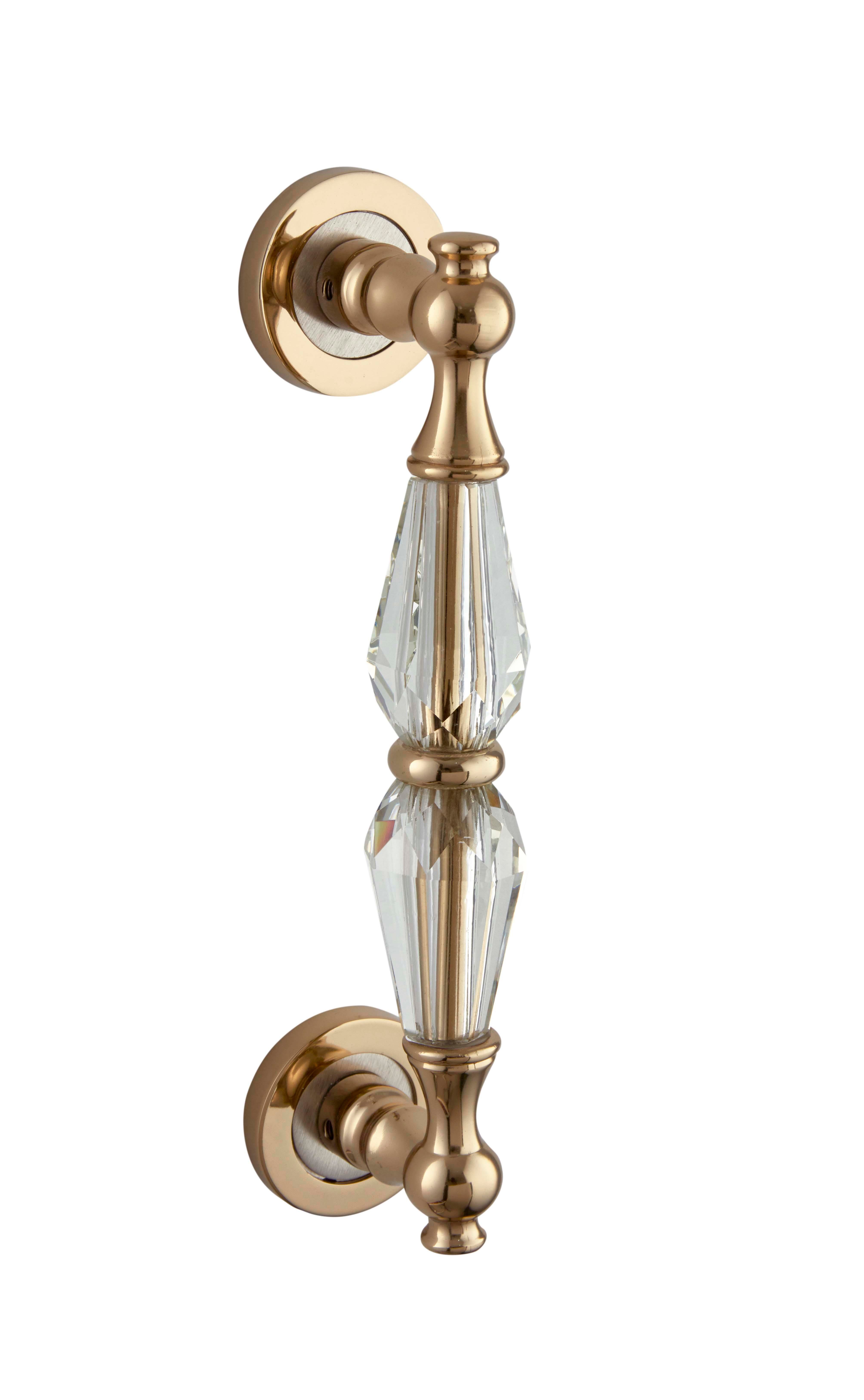 Sögüt Camlı Kristal Çekme Kapı Kolu Saten Albirifin 