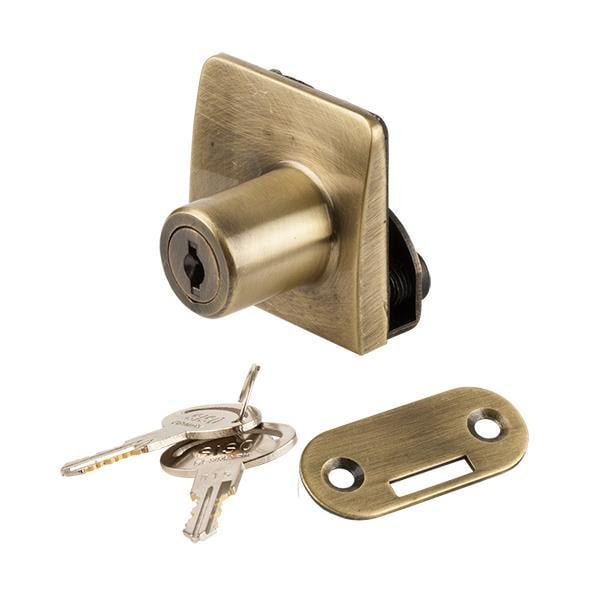 Tek Cam Kapak Kiliti - Antik Bronz Kaplamalı