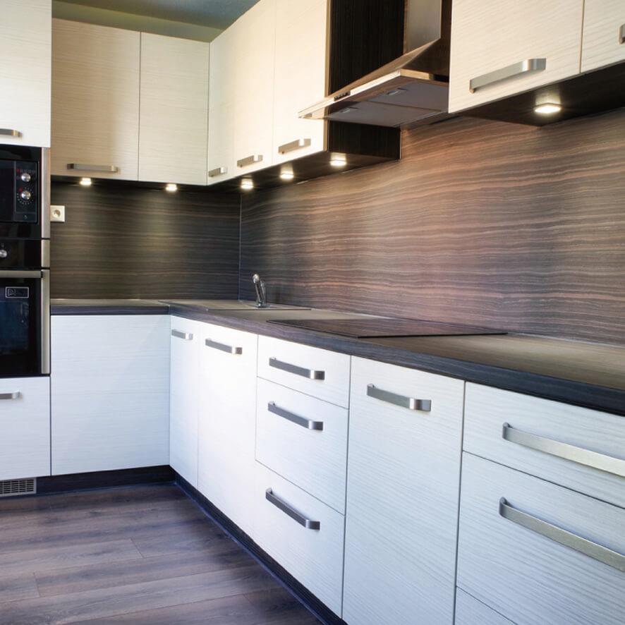 Tezgah Altı Led Işıklı Üçgen Aydınlatma