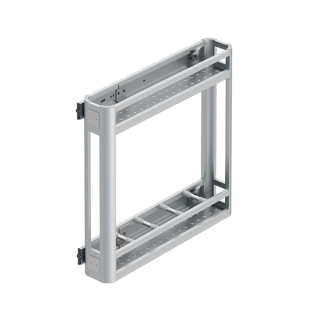 Tezgah Altı Yandan Raylı Alüminyum Şişelik & Deterjan 15 Cm. Modül S2806