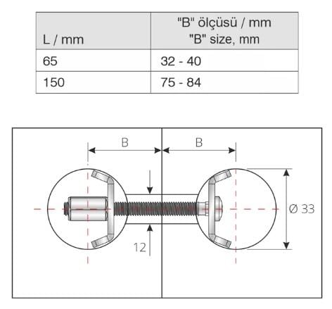 Tezgah Birleştirme Çektirme Vidası