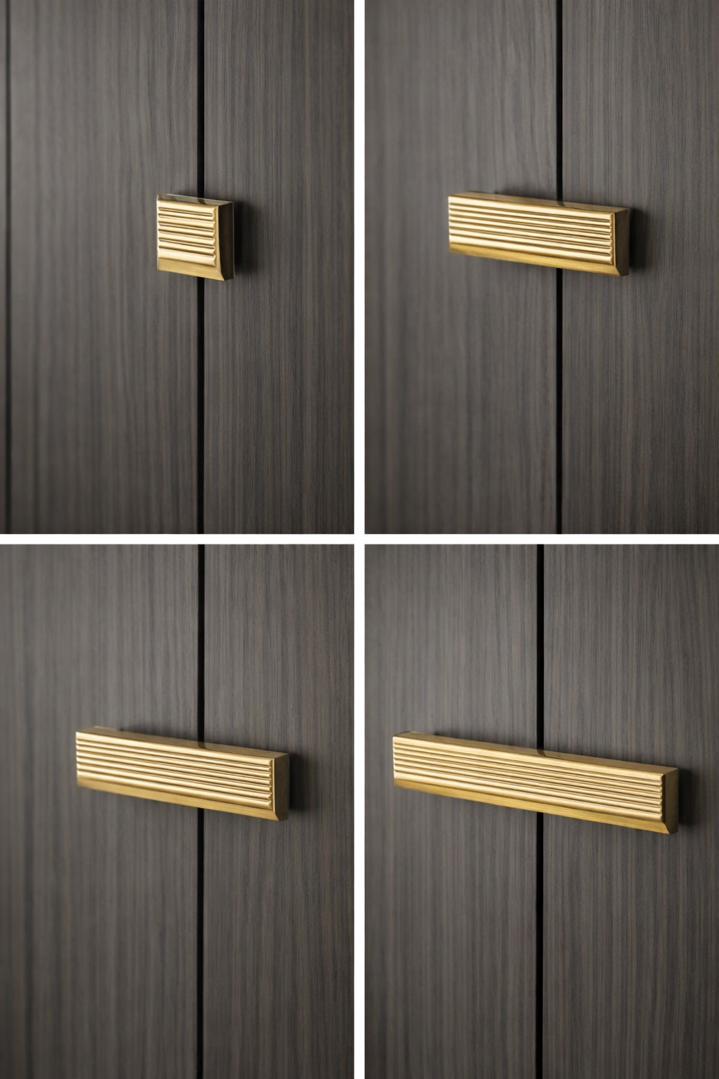 Tline L Tipi Çizgili Antik Bronz Kulp 32 mm. 209060