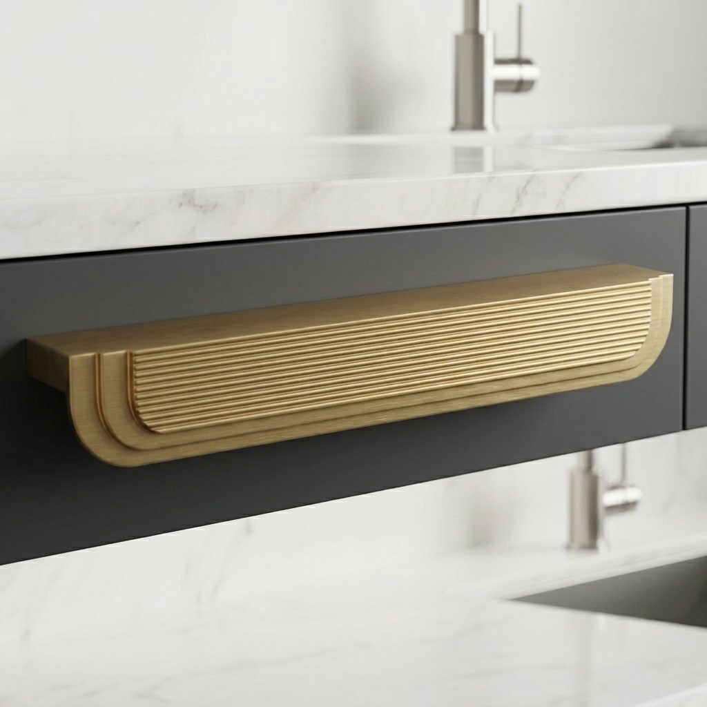 Tomurcuk Kulp Mat Altın 320 Mm (8140)
