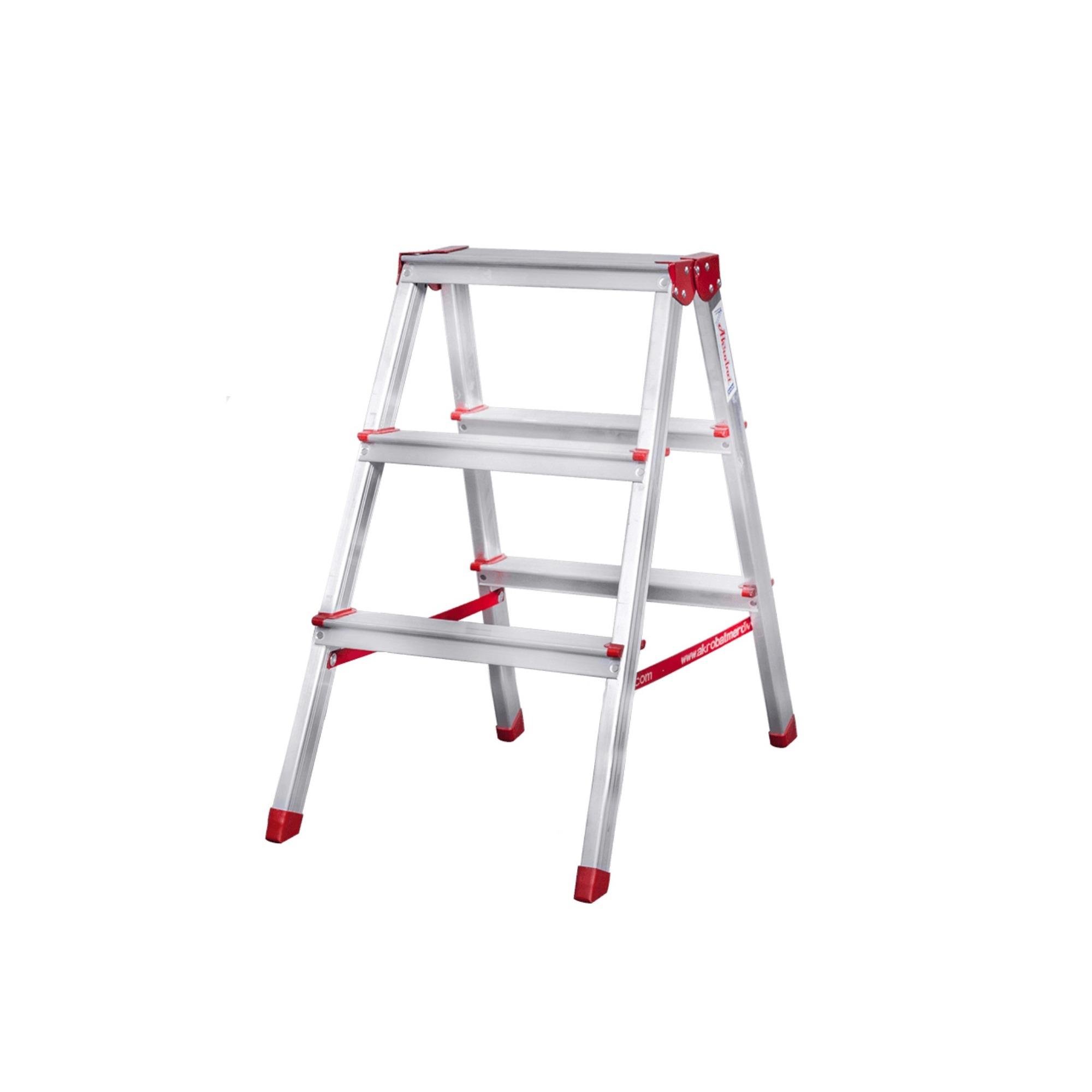 Üç Basamaklı Ev Tipi Katlanır Alüminyum Merdiven