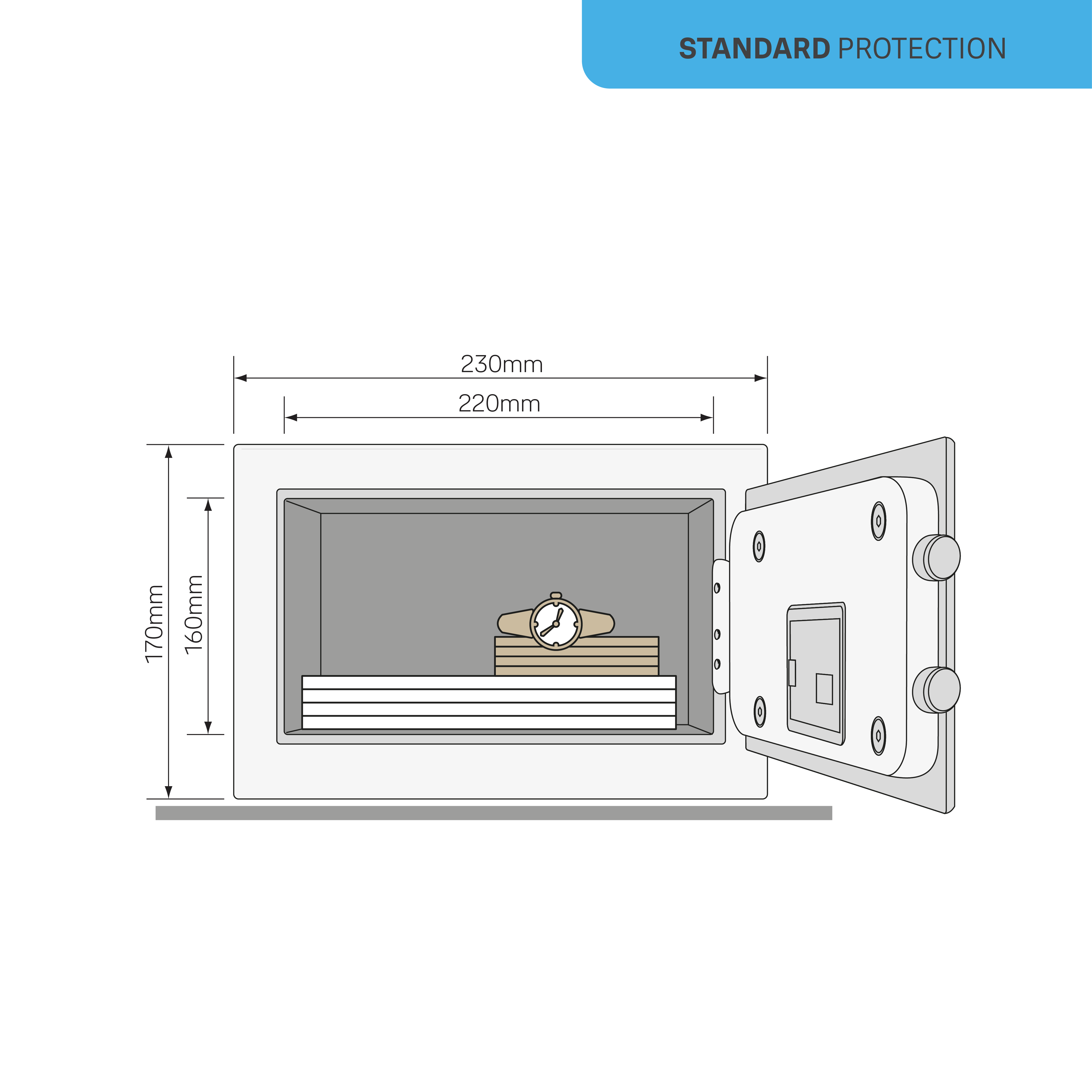 Yale Kollu Kasa - Mini Boy - Mavi - YSV/170/DB1/B