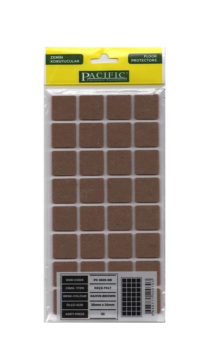 Yapışkanlı Keçe Zemin Koruyucusu 25*25 Mm-5 adet