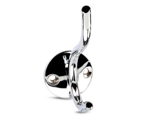 Yoko Portmanto Askısı İkili Parlak Krom 92*38*75 Mm