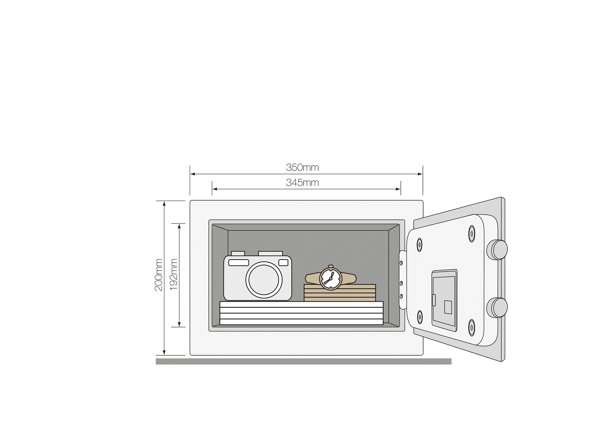 Yüksek Güvenlikli Motorlu Compact Kasa - YSEB/200/EB1