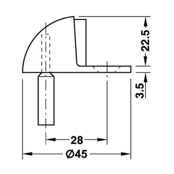Zemine Yere Monte Kapı Stoperi Parlak Pirinç