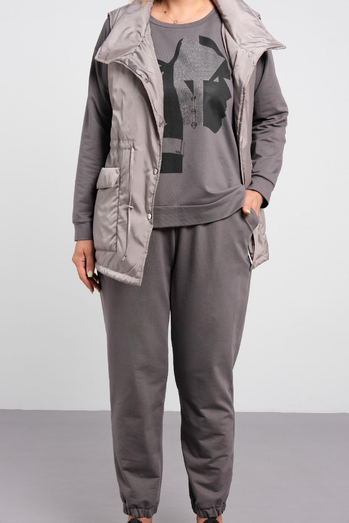 3-lü desenli takım