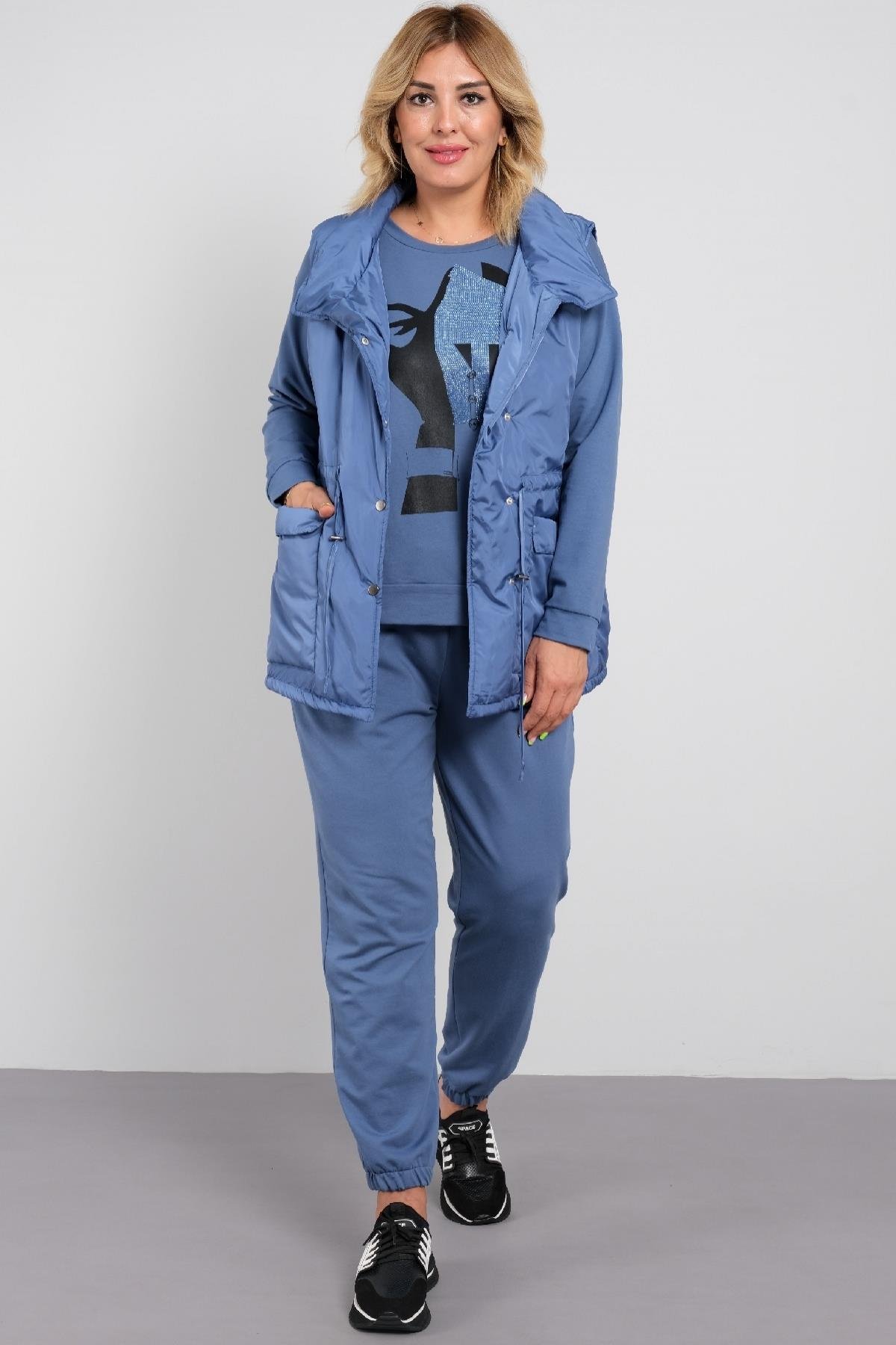 3-lü desenli takım