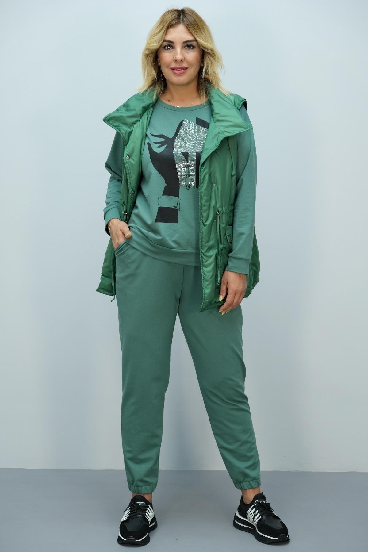 3-lü desenli takım