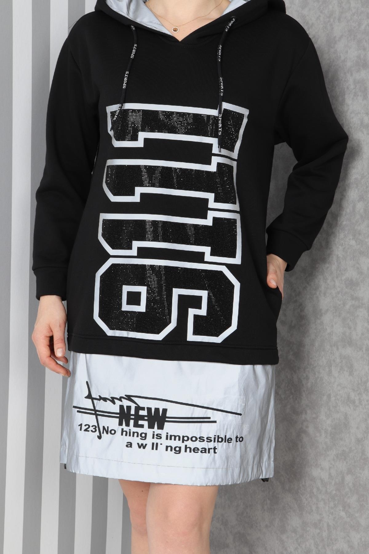 Baskılı abiye elbise